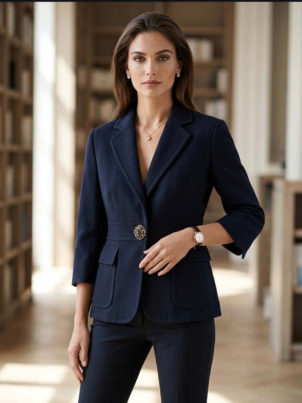 J.Crew Black 100% Wool Blazer Beaded Button Robert Noble Scottish dark academia